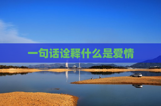 一句话诠释什么是爱情