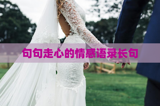 句句走心的情感语录长句