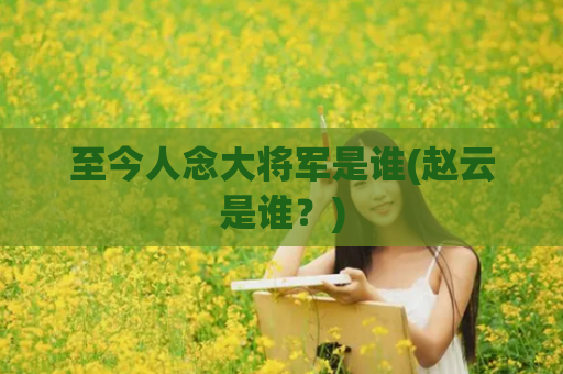 至今人念大将军是谁(赵云是谁？)