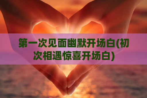 第一次见面幽默开场白(初次相遇惊喜开场白)