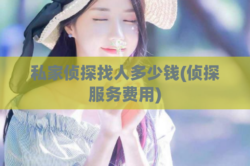 私家侦探找人多少钱(侦探服务费用)