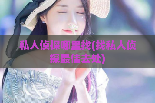 私人侦探哪里找(找私人侦探最佳去处)